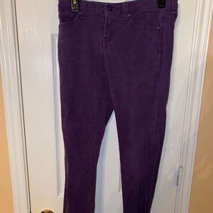 Miley Cyrus purple jeans